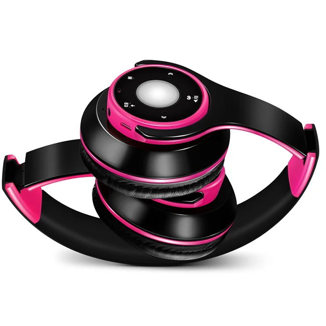 Auricolari Colorati Wireless Bluetooth 5.3 Lettore Mp3 Integrato Cuffie Sportive Pieghevoli Suono Stereo Per Cellulare