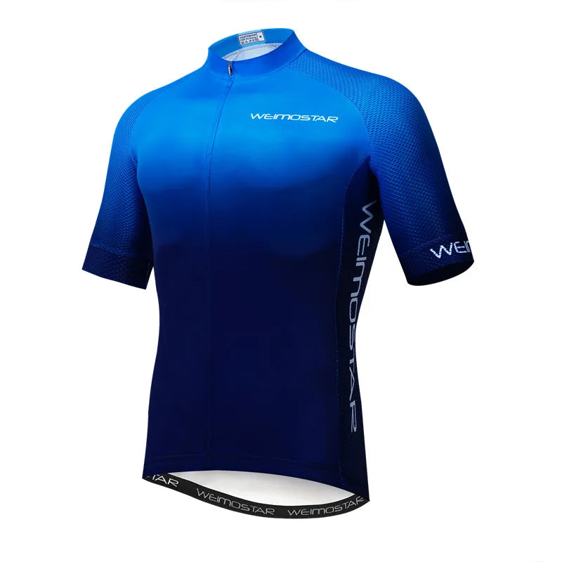 Weimostar Top Verde Maglia da Ciclismo Uomo con Design Divertente Cookie Traspirante Tasche