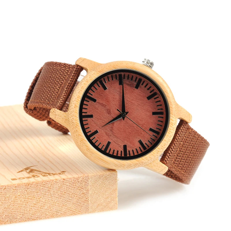 Orologio Da Polso In Legno Di Bambù Con Movimento Miyota E Logo Personalizzato OEM Design Brand Esclusivo