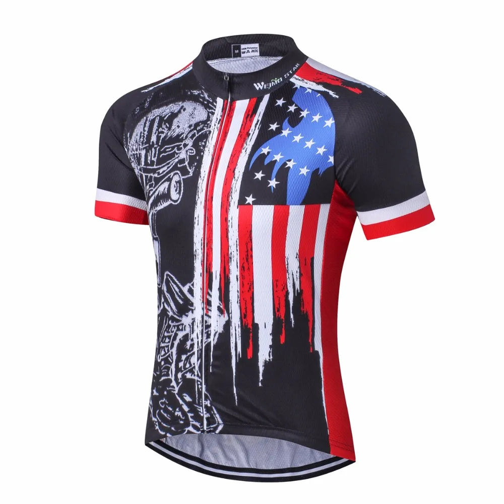 Maglia Da Ciclismo Uomo Manica Corta Traspirante Con Tasche Anti Sudore Asciugatura Rapida Bianco Pro Road MTB