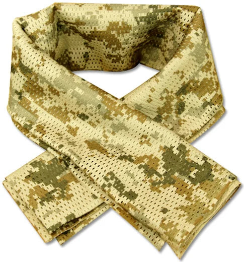 Sciarpa Mimetica Militare Tattica Airsoft Multifunzionale Mesh Traspirante Wrap Mask Shemagh Veil Unisex