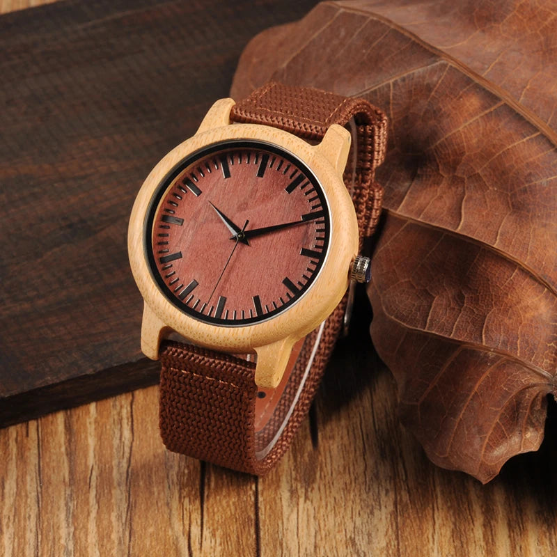 Orologio Da Polso In Legno Di Bambù Con Movimento Miyota E Logo Personalizzato OEM Design Brand Esclusivo