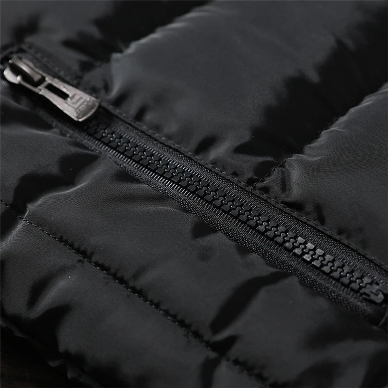 Gilet Da Uomo Imbottito In Cotone Con Colletto Mandarino Senza Maniche Moda Invernale Abbigliamento Casual Grande Taglia