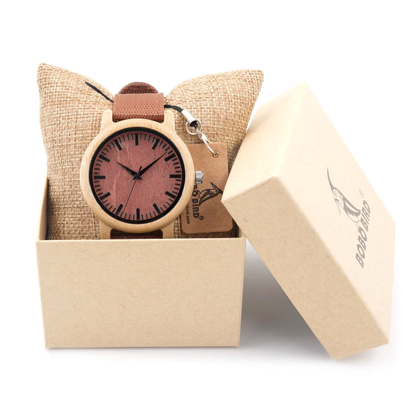 Orologio Da Polso In Legno Di Bambù Con Movimento Miyota E Logo Personalizzato OEM Design Brand Esclusivo