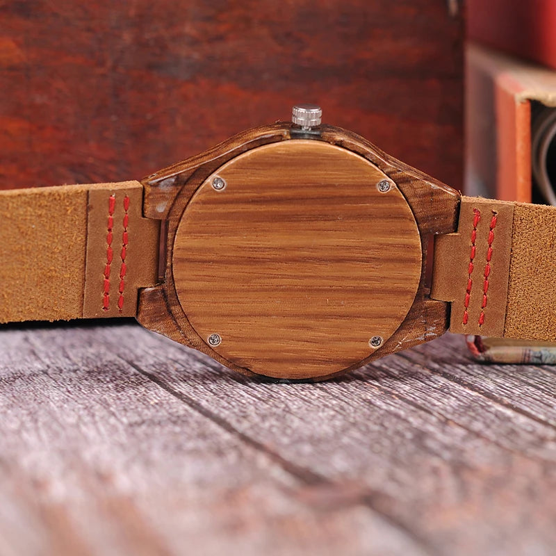 Orologio Da Uomo In Legno Bobo Bird Quarzo Design Speciale In Scatola Regalo Personalizzato Drop Shipping