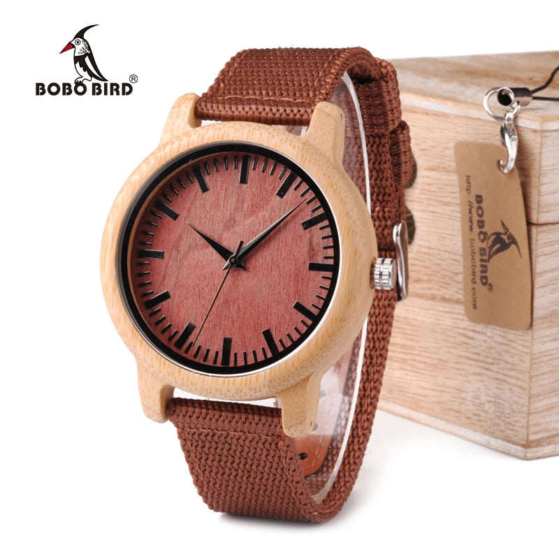 Orologio Da Polso In Legno Di Bambù Con Movimento Miyota E Logo Personalizzato OEM Design Brand Esclusivo