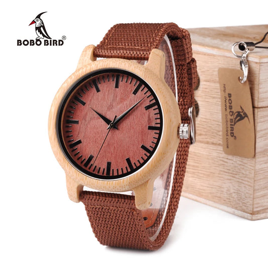 Orologio Da Polso In Legno Di Bambù Con Movimento Miyota E Logo Personalizzato OEM Design Brand Esclusivo