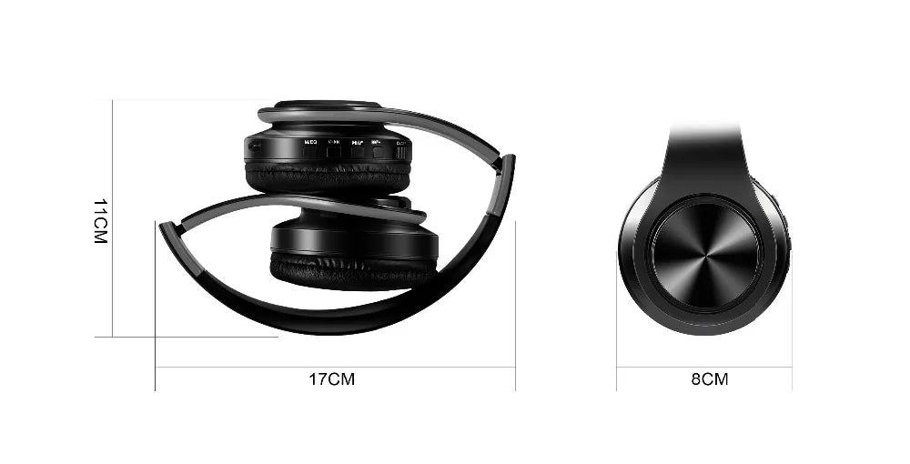 Cuffie Wireless Dorate Bluetooth con Microfono Incorporato Auricolare Stereo Universale per Android e iOS Regalo da Uomo