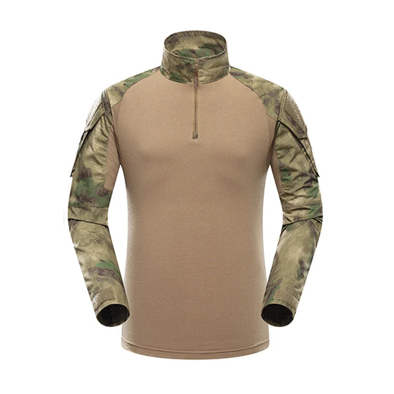 Camicia Militare Mege Camouflage Army Unisex Tactical Battle Combat Shirt Softair Per Forze Speciali USMC