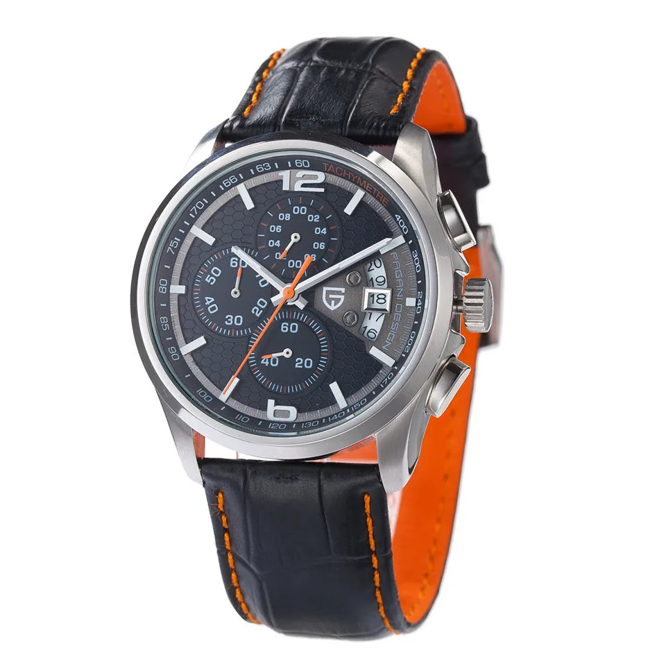 Orologio Da Uomo Pagani Design Cronografo Lusso Sport Quarzo Resistente All Acqua 30m Modello PD 3306