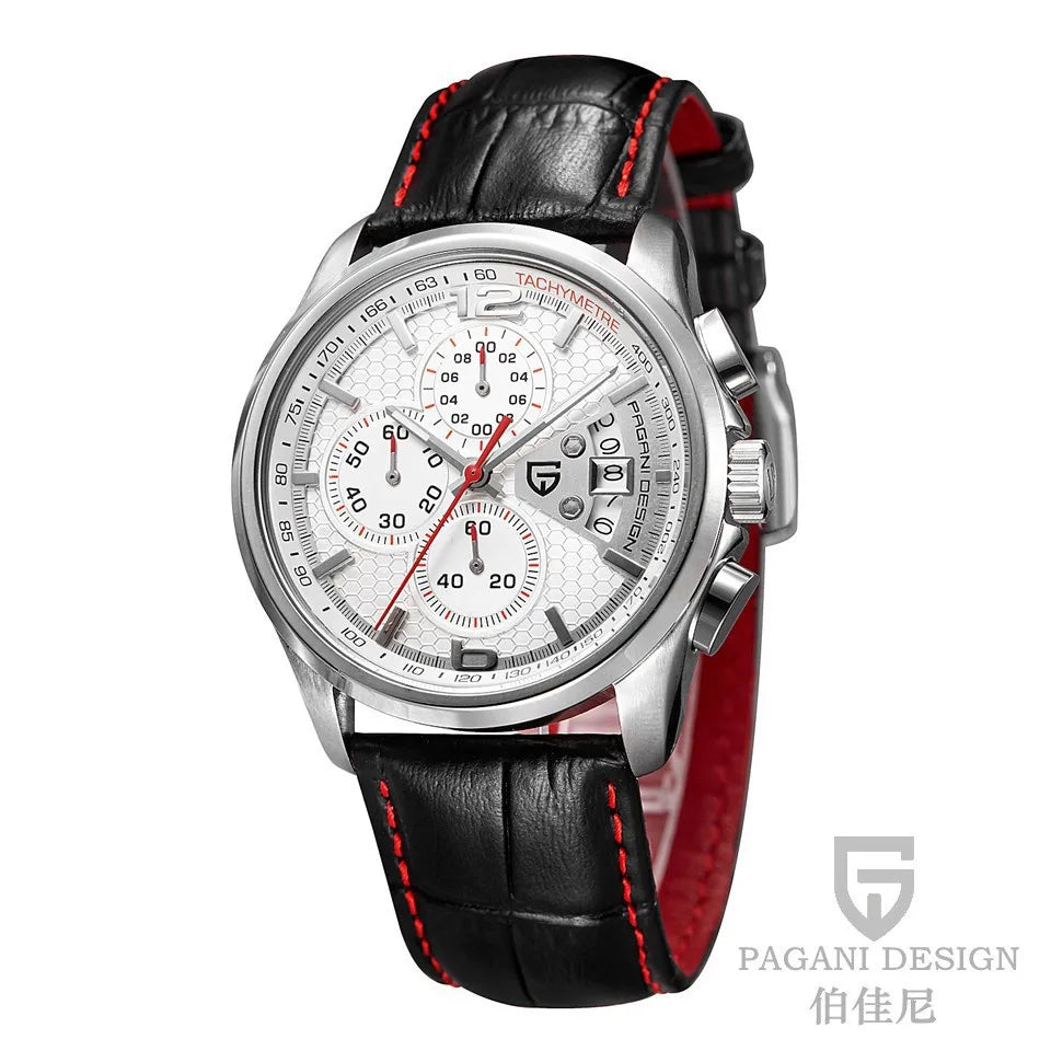 Orologio Da Uomo Pagani Design Cronografo Lusso Sport Quarzo Resistente All Acqua 30m Modello PD 3306