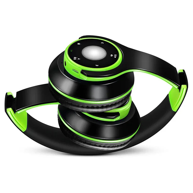 Auricolari Colorati Wireless Bluetooth 5.3 Lettore Mp3 Integrato Cuffie Sportive Pieghevoli Suono Stereo Per Cellulare