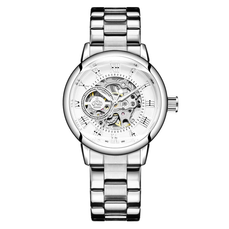 Orologi Meccanici da Donna Scheletro Lusso Nuova Moda Orologio Femminile Automatici a Carica Automatica Montre Femme