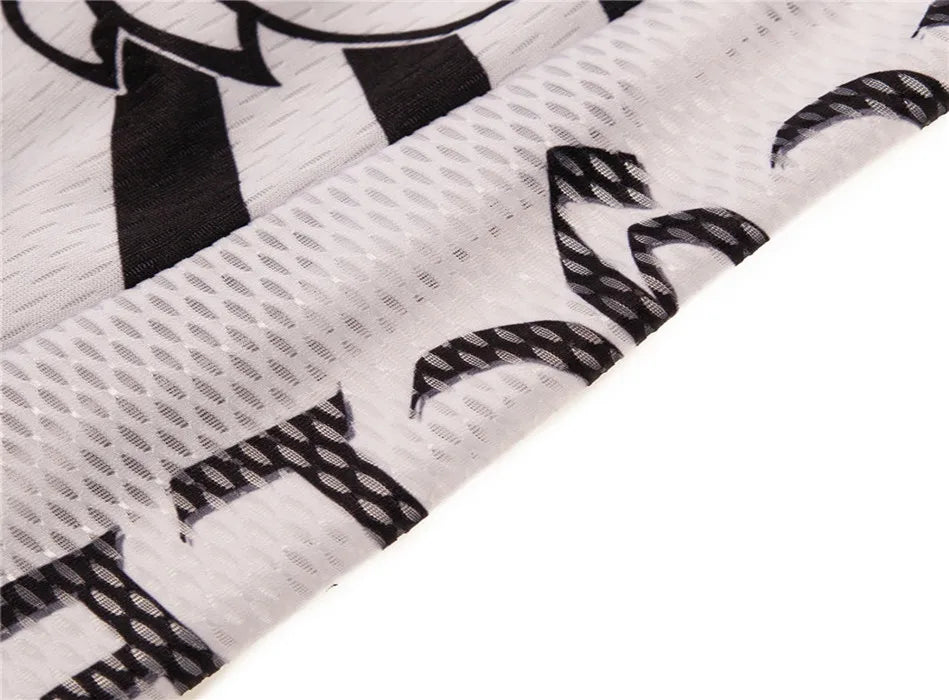 Maglia Ciclismo Weimostar Skull Uomo Estiva Traspirante MTB Strada Anti UV Con Tasche Riflettenti
