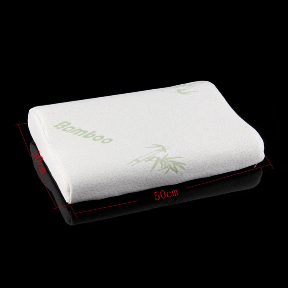 Cuscino Memory Foam Regolabile In Bambu Per Collo E Spalle Sostegno Morbido Con Profilo A Onda Rimbalzo Lento
