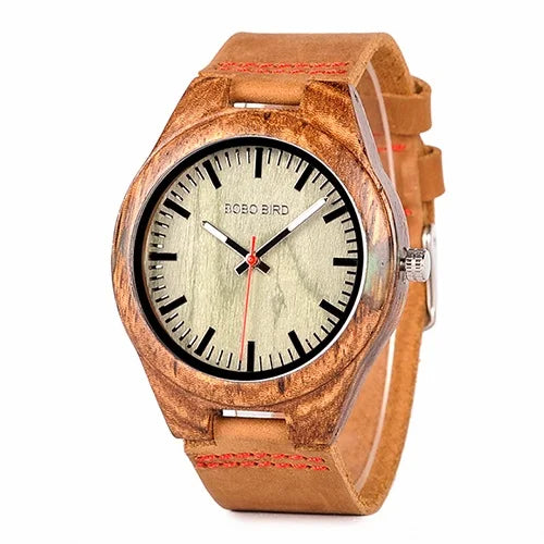 Orologio Da Uomo In Legno Bobo Bird Quarzo Design Speciale In Scatola Regalo Personalizzato Drop Shipping