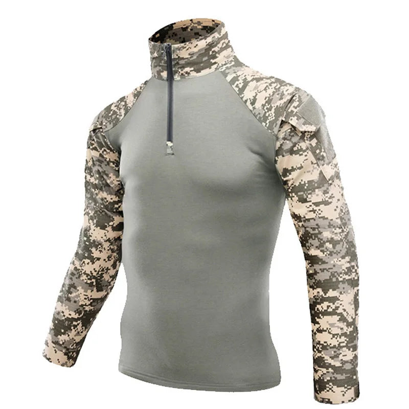 Camicia Militare Mege Camouflage Army Unisex Tactical Battle Combat Shirt Softair Per Forze Speciali USMC