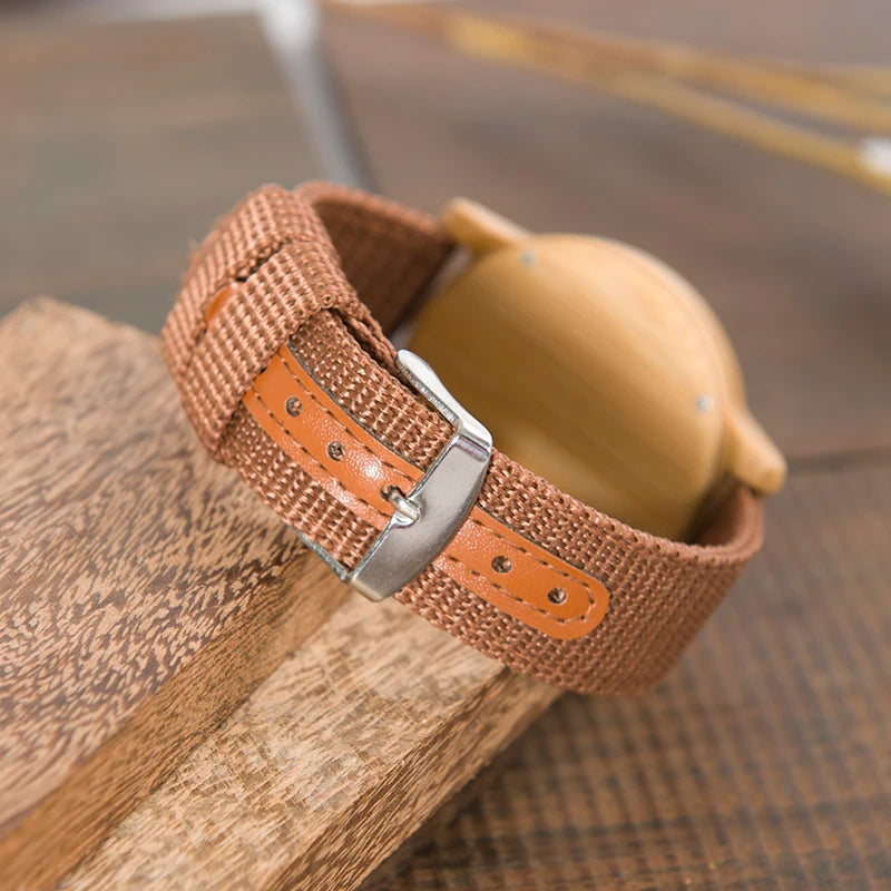 Orologio Da Polso In Legno Di Bambù Con Movimento Miyota E Logo Personalizzato OEM Design Brand Esclusivo
