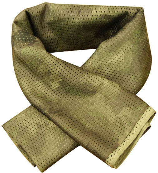 Sciarpa Mimetica Militare Tattica Airsoft Multifunzionale Mesh Traspirante Wrap Mask Shemagh Veil Unisex