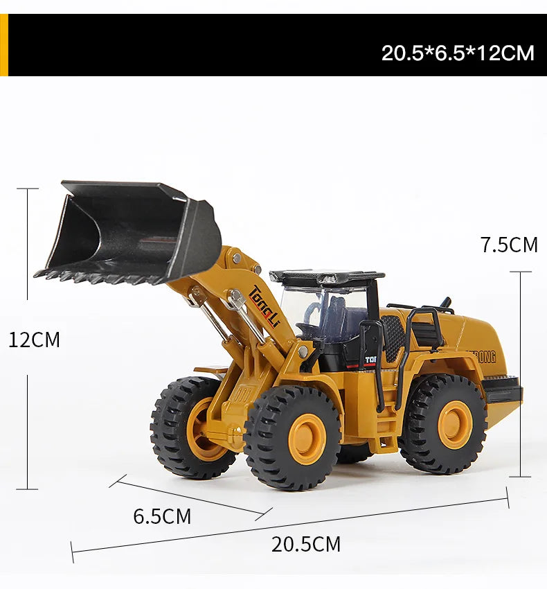 Set Veicoli Da Costruzione In Metallo Scala 1 50 Autocarro Con Cassone Escavatore Trattore Per Appassionati Di Costruzioni