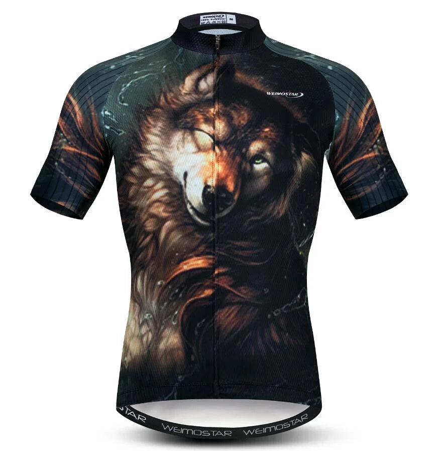 Maglia Ciclismo Estiva Uomo Traspirante A Maniche Corte Con Tasche Per Mountain Bike