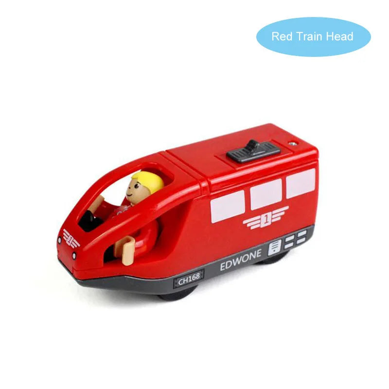 Set Trenini Elettrici Per Ferrovia In Legno Pista Del Treno Regalo Di Natale Per Bambini