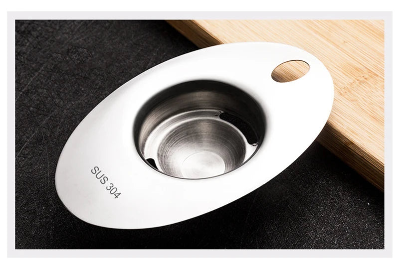 Separatore Di Albume In Acciaio Inossidabile Con Imbuto E Cucchiaio Strumento Divisore Per Uova Accessori Da Cucina