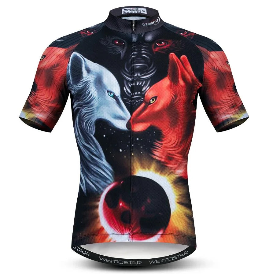 Maglia Ciclismo Estiva Uomo Traspirante A Maniche Corte Con Tasche Per Mountain Bike