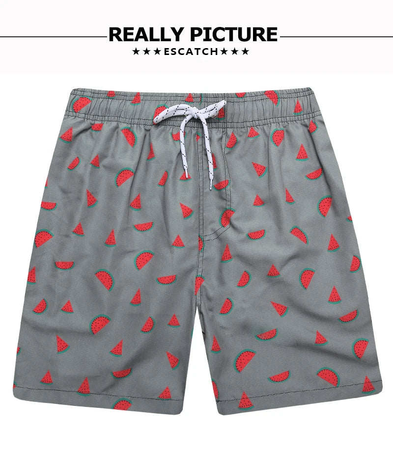 Pantaloncini Uomo Ad Asciugatura Rapida A Righe Verticali Traspiranti Con Fodera In Rete Taglie Forti Spiaggia Surf