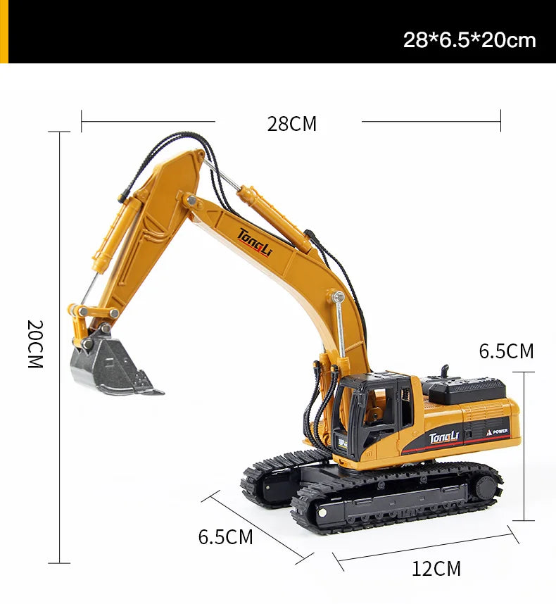 Set Veicoli Da Costruzione In Metallo Scala 1 50 Autocarro Con Cassone Escavatore Trattore Per Appassionati Di Costruzioni