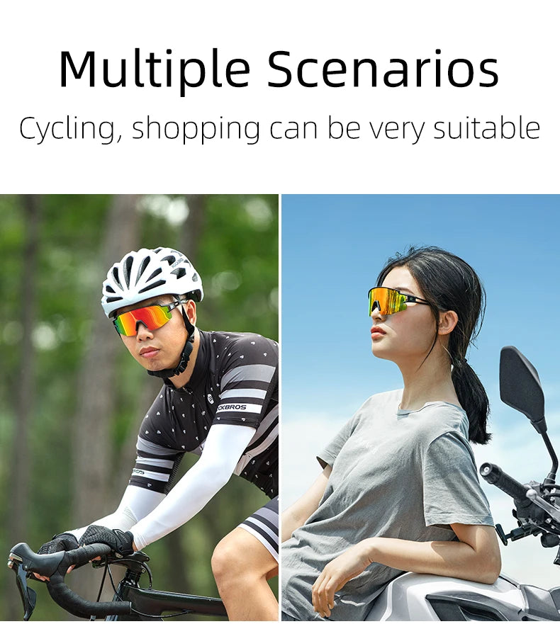 Rockbros Occhiali Da Ciclismo Fotocromatici Con Montatura Integrata Per Miopia Polarizzata Occhiali Da Sole Uomo Donna