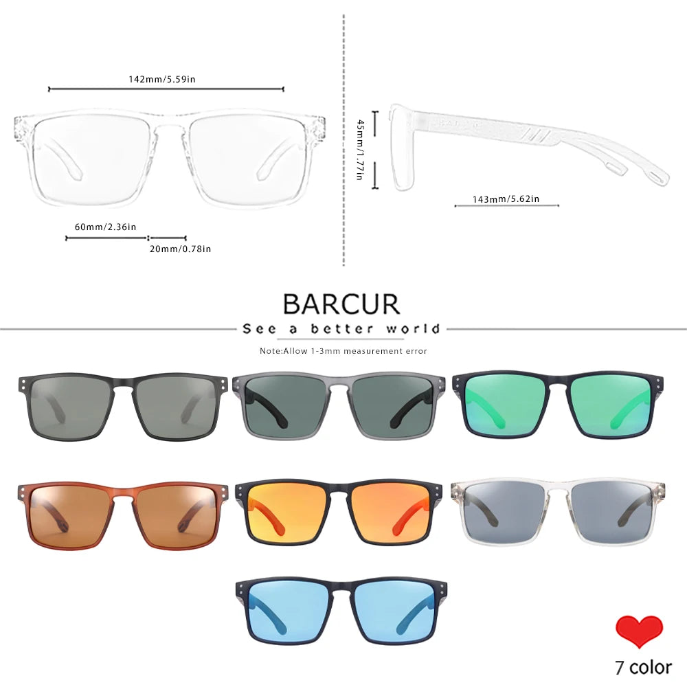 Barcur Occhiali Da Sole In Legno Naturale Polarizzati UV400 Per Uomo Lusso Design Originale Elegante