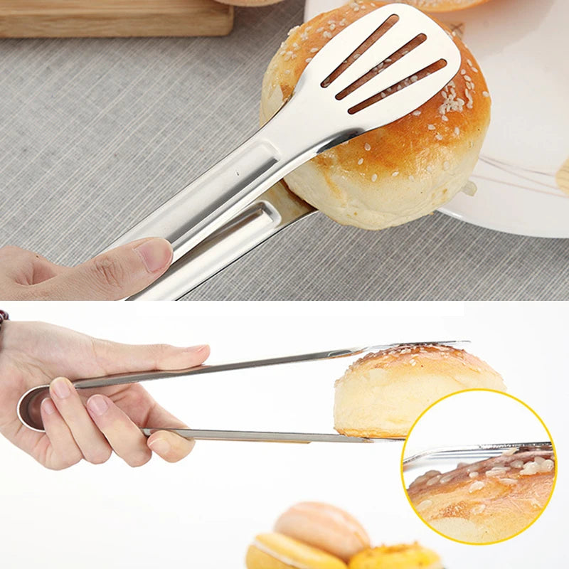 Pinze Per Alimenti In Acciaio Inox Utensili Da Cucina Per Buffet Clip Anticalore Per Pane Morsetto Pasticceria