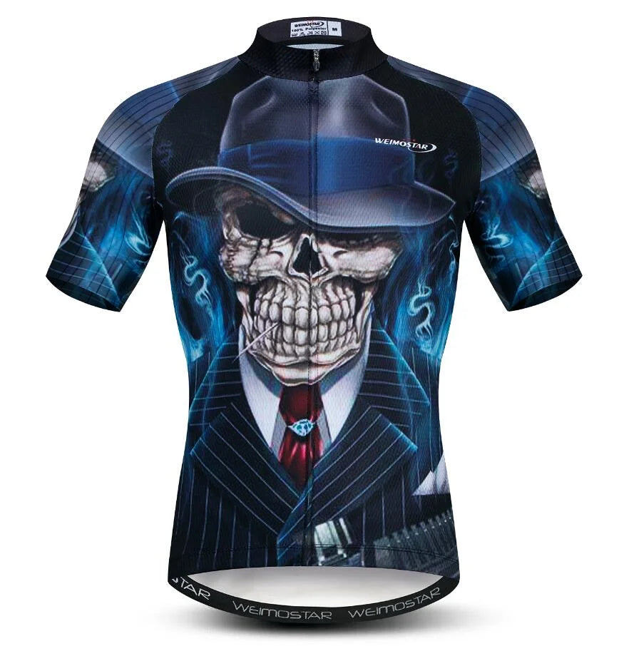 Maglia Ciclismo Estiva Uomo Traspirante A Maniche Corte Con Tasche Per Mountain Bike