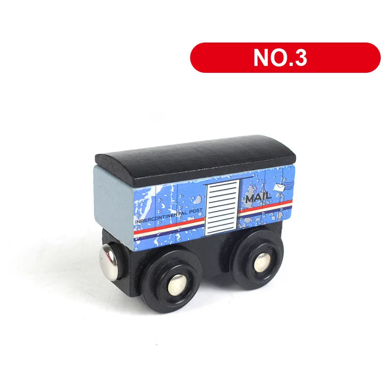 Trenino Magnetico In Legno Giocattolo Ferrovia Set Con Elicottero Auto E Camion Accessori Per Binari Del Treno In Legno