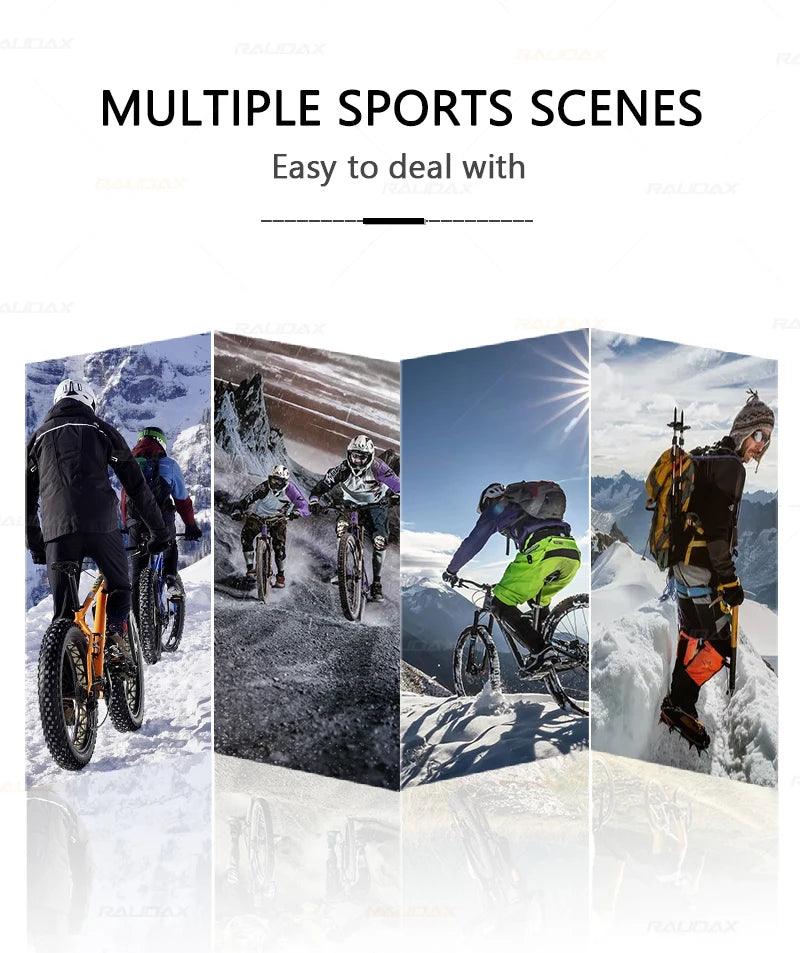Copriscarpe Termici Invernali Raudax Antivento Per MTB Strada Equitazione All Aperto