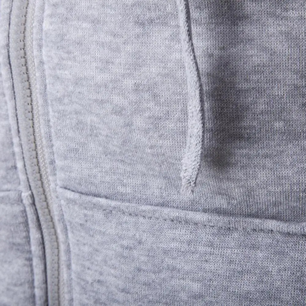 Felpe Da Uomo Autunnali Con Cappuccio Zip Slim Fit Giacca Maniche Lunghe Abbigliamento Maschile