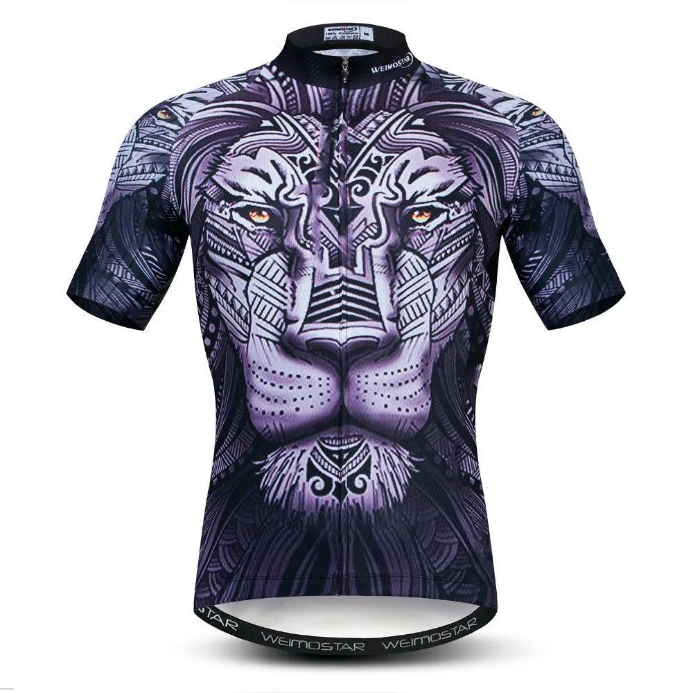 Maglia Ciclismo Estiva Uomo Traspirante A Maniche Corte Con Tasche Per Mountain Bike