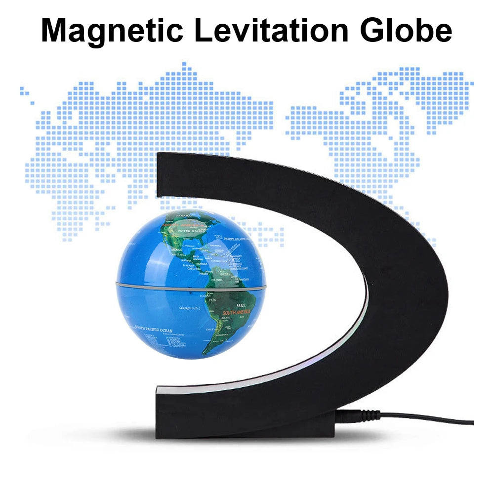 Globo Galleggiante A Levitazione Magnetica Mappa Del Mondo LED Lampada Novità Decorazione Casa Regalo Compleanno