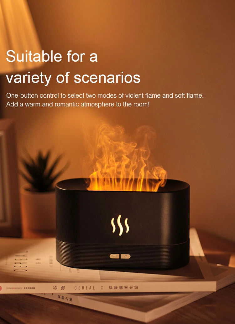 Kinscoter Diffusore Aroma Umidificatore Ultrasuoni Led Freddo Mist Maker Olio Essenziale 180ml Per Ambienti 11 20 m2