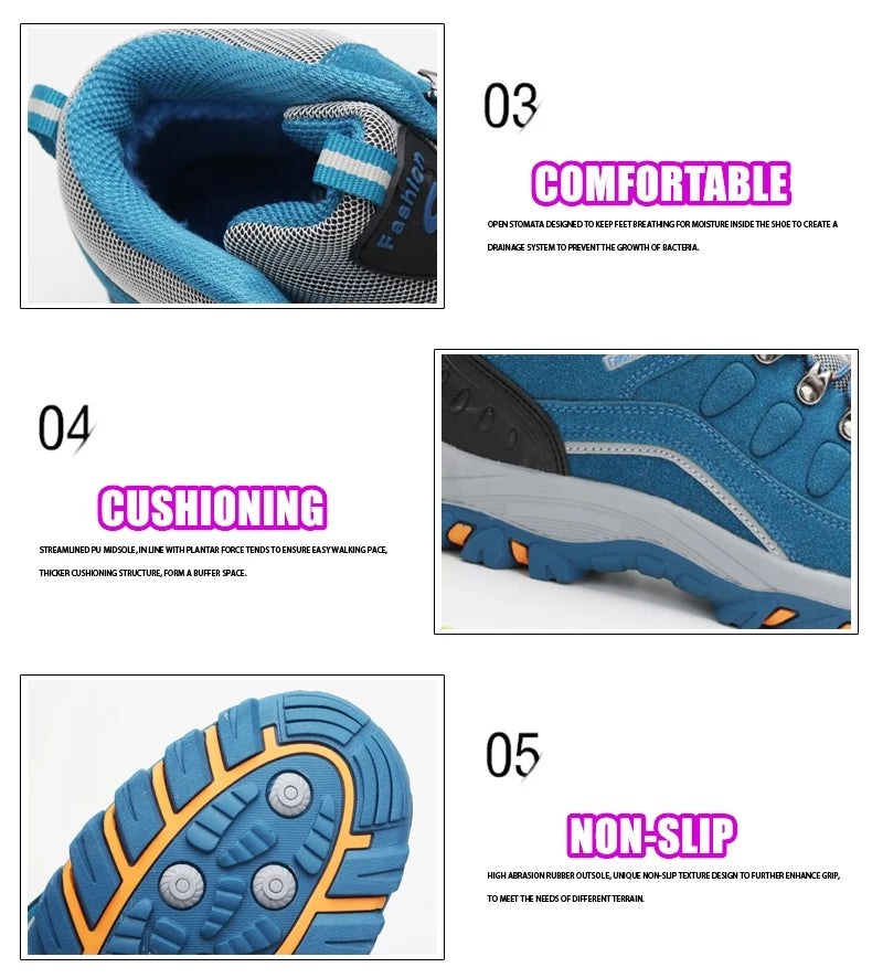 Scarpe Trekking Da Donna All Aperto Con Alta Imbottitura Antiscivolo Sneaker Casual Da Arrampicata