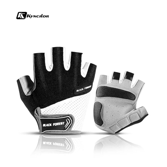 Guanti Da Ciclismo Con Imbottitura In Gel Antiurto Mezze Dita Uomo Donna Guanti Da Bici MTB Fitness Palestra Estivi