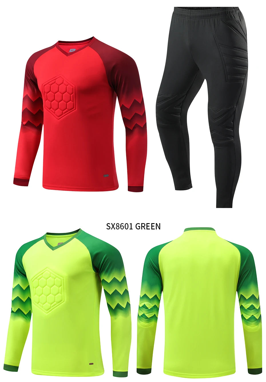 Nuova Uniforme Da Calcio Allenamento Uomo Portiere Maglia Da Calcio Per Bambini Set Pantaloni Protettivi In Poliestere