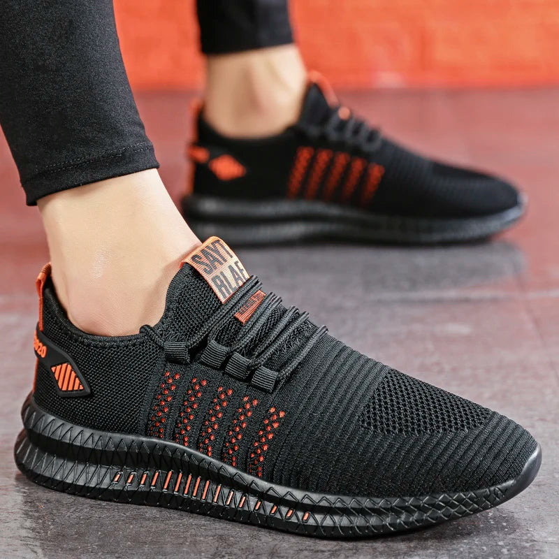 Scarpe Da Ginnastica Alla Moda Da Uomo Leggere Traspiranti Scarpe Da Passeggio Stringate Casual Calzature Maschili