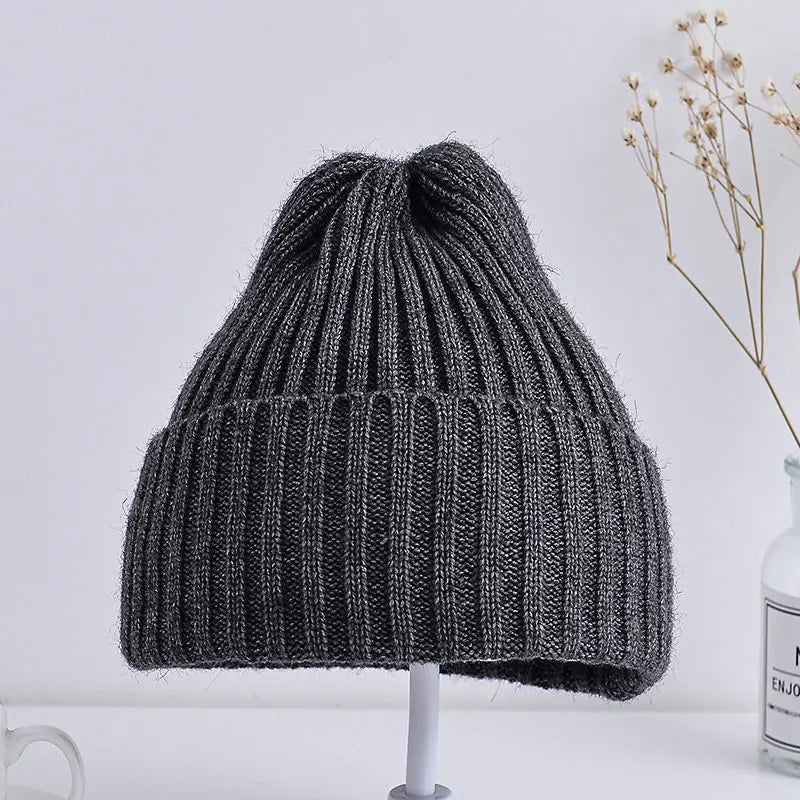 Cuffia Lavorata A Maglia A Costine Unisex Per Bambini Dai 6 Mesi A 4 Anni Antivento Leggera E Confortevole