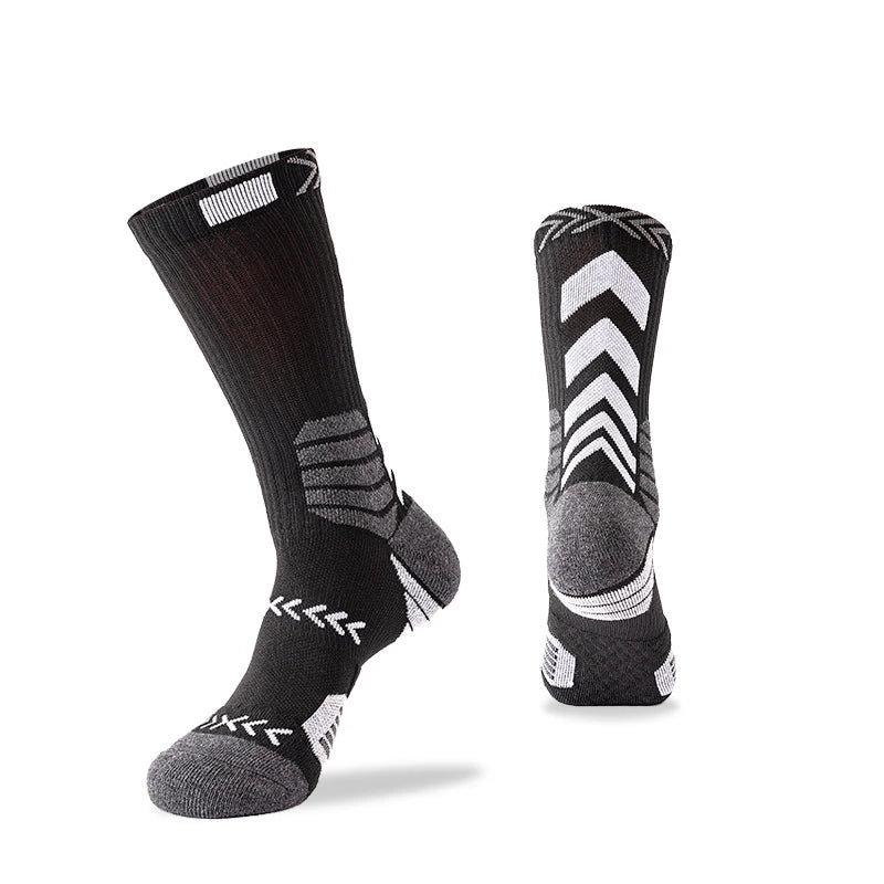Elite Sport Calzini Da Basket Compressione Corsa Uomo Nero Traspiranti Per Ciclismo Escursionismo Professionale