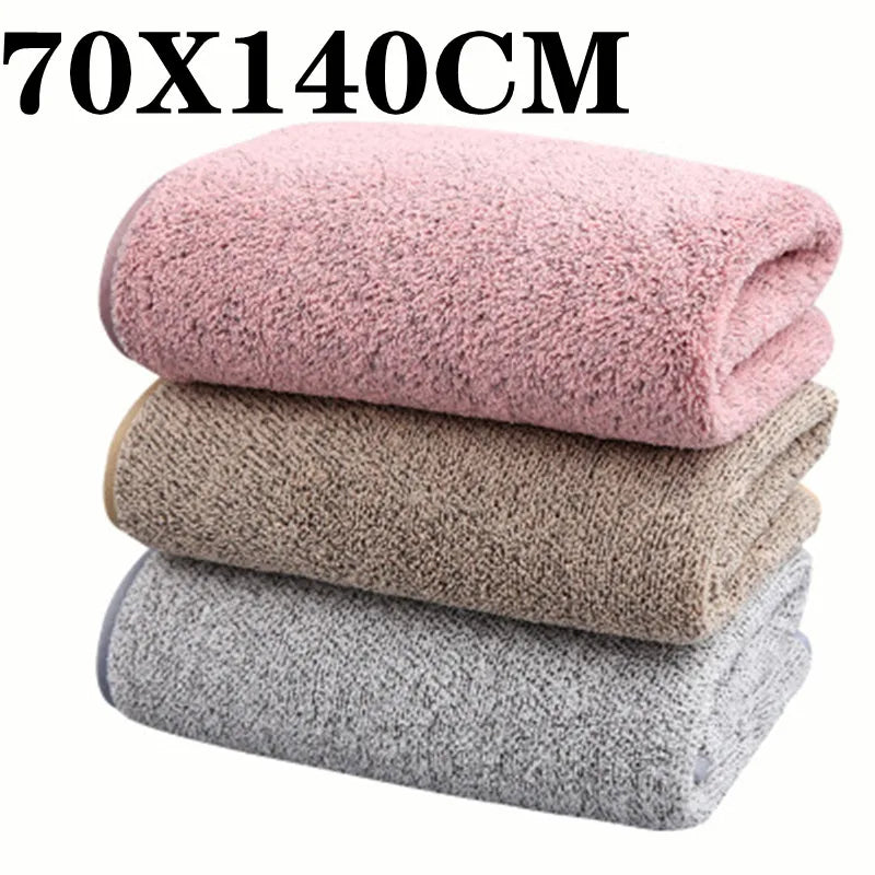 Asciugamano Da Bagno Velluto Corallo Di Bambù Carbone Grande Morbido E Assorbente Per Famiglie