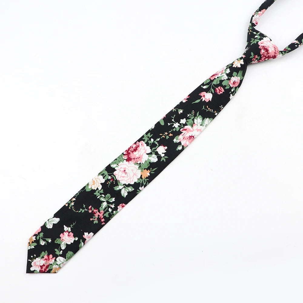 Cravatta Sottile Da Scuola Per Ragazzi E Ragazze Design Tinta Unita Scozzese Floreale Cartoon Casual
