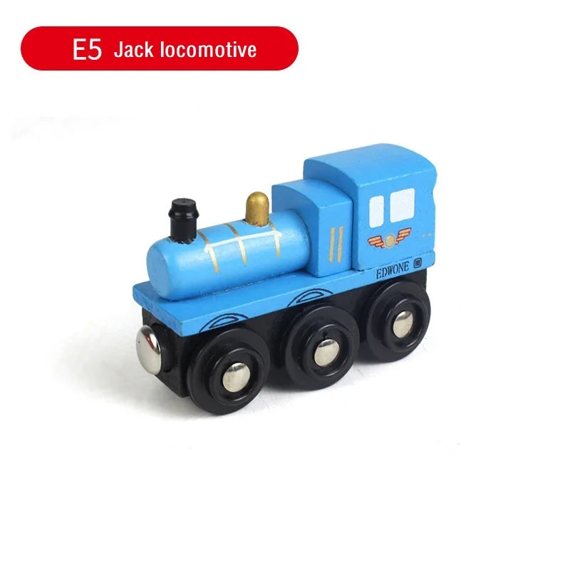 Treno Magnetico in Legno per Bambini Locomotiva con Binari Giochi Educativi Regalo di Compleanno