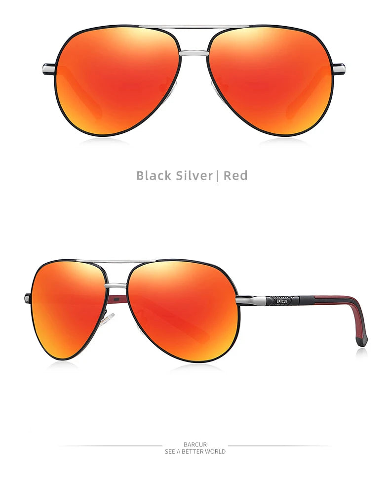 Occhiali Da Sole BARCUR Polarizzati UV400 In Alluminio Vintage Per Uomo E Donna Guidatori Eleganti
